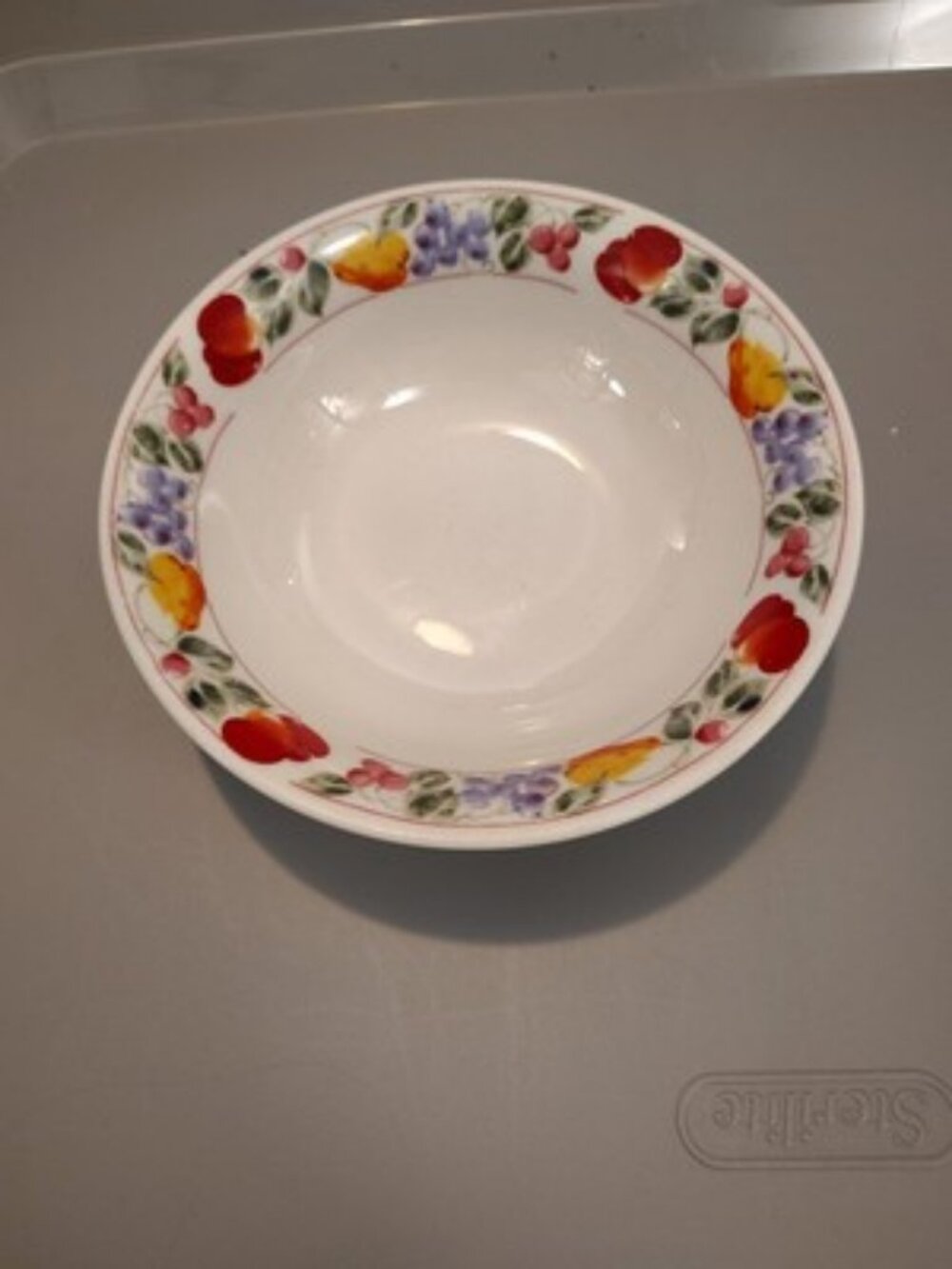 Gibson Designs COUNTRY ORCHARD 6.5" Soup Bowl Fruit Rim